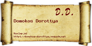 Domokos Dorottya névjegykártya